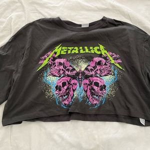 Cropped Metallica shirt. Never worn. Tags still on it!